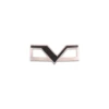 مارک فلزی طرح V نقره‌ای-مشکی